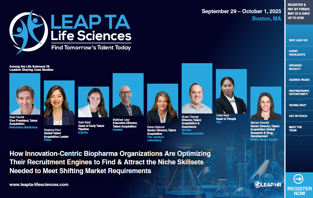 LEAP TA: Life Sciences - Brochure Cover LEAP TA: Life Sciences - Brochure Cover